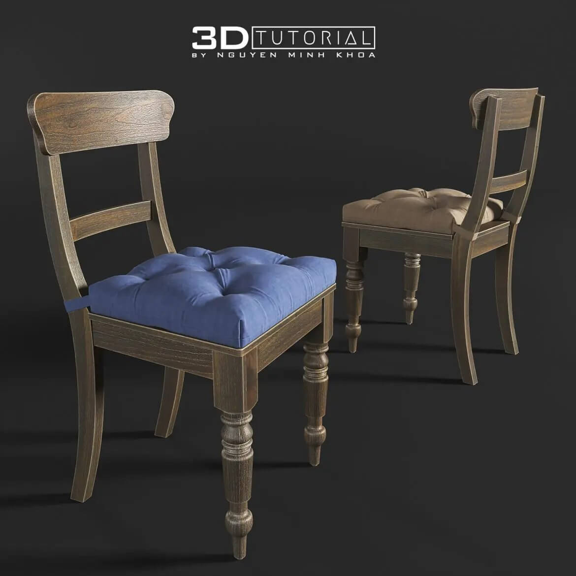 19世纪复古风格的英式3D沙发餐椅3D模型下载 (Max)
