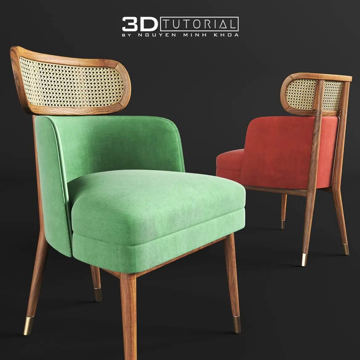 个性的含藤条编织沙发3D模型下载 (Max)