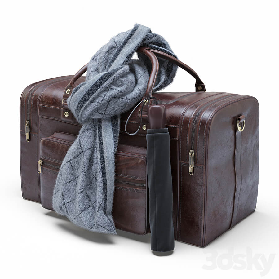 皮革行李包3D模型（OBJ,FBX,MAX）