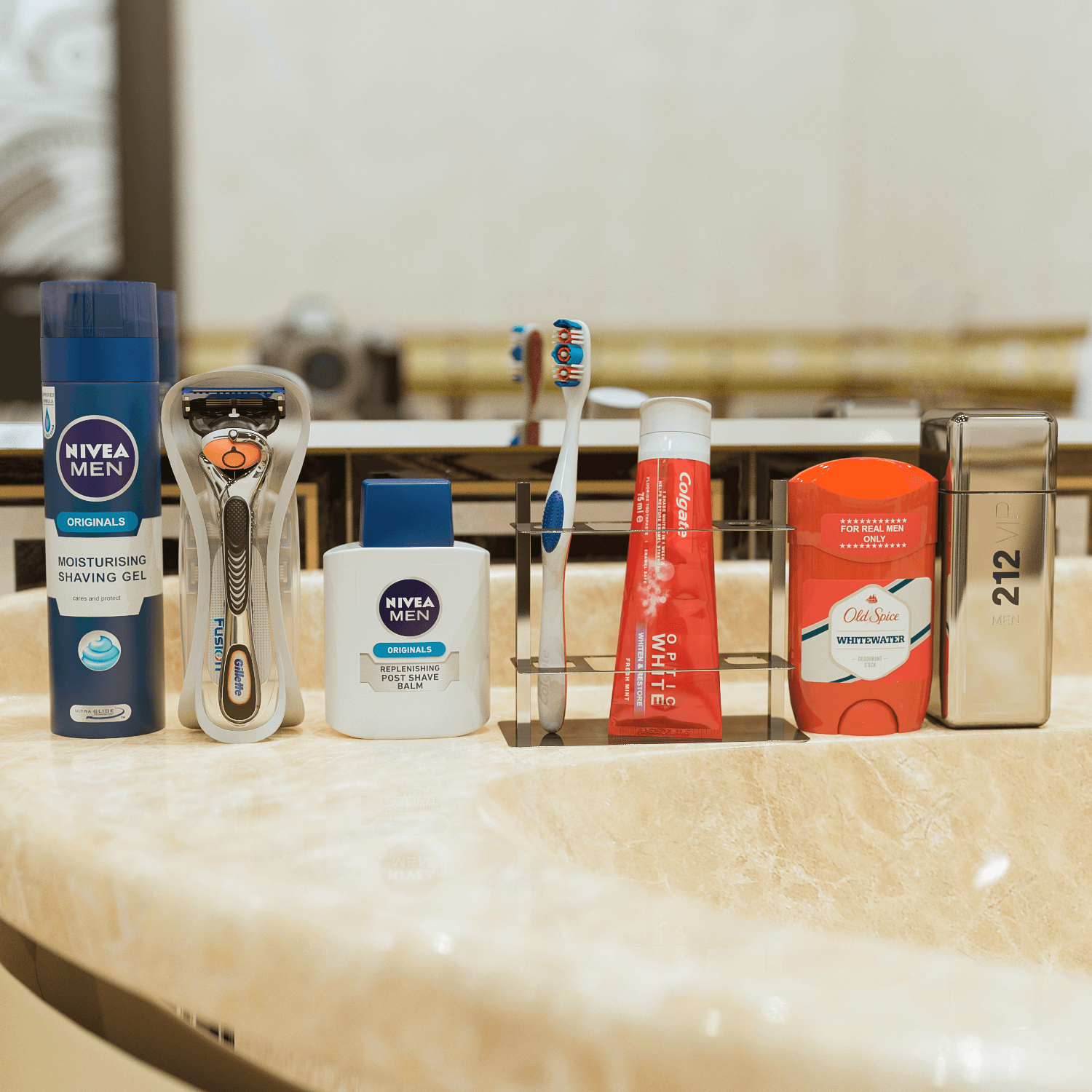 牙膏牙刷剃须刀等男士洗漱清洁用品3D模型（FBX,MAX）