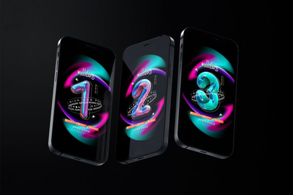 11.11必备：3D炫彩液态促销倒计时手机刷屏海报