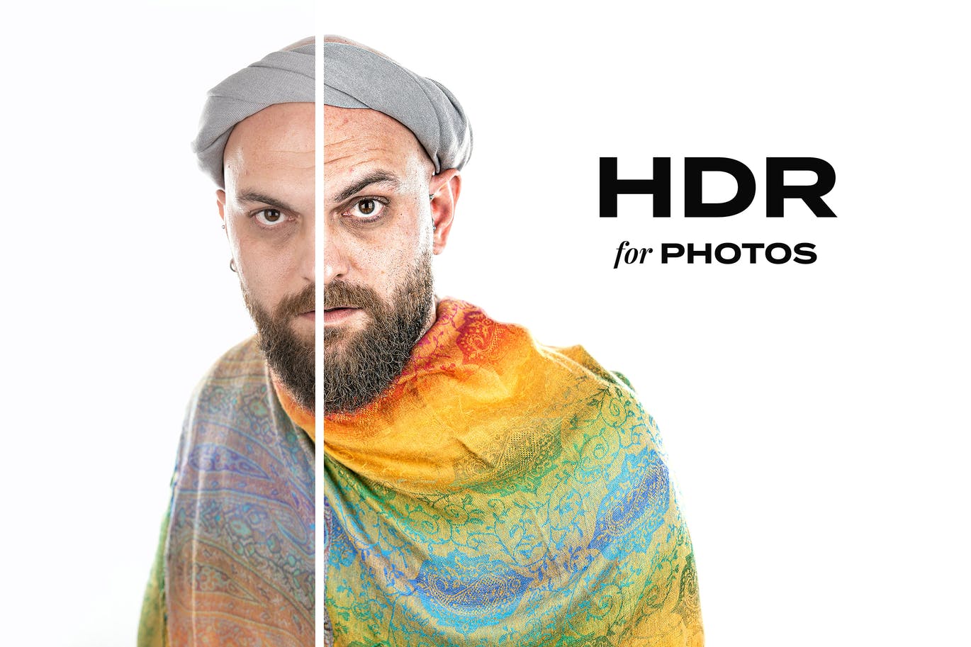 高品质的HDR照片效果photoshop动作预设图层样式-PSD