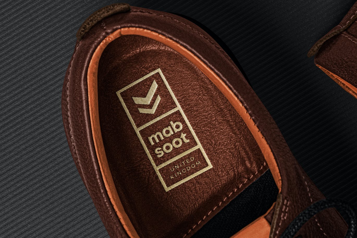 皮革鞋垫logo模型 (PSD)