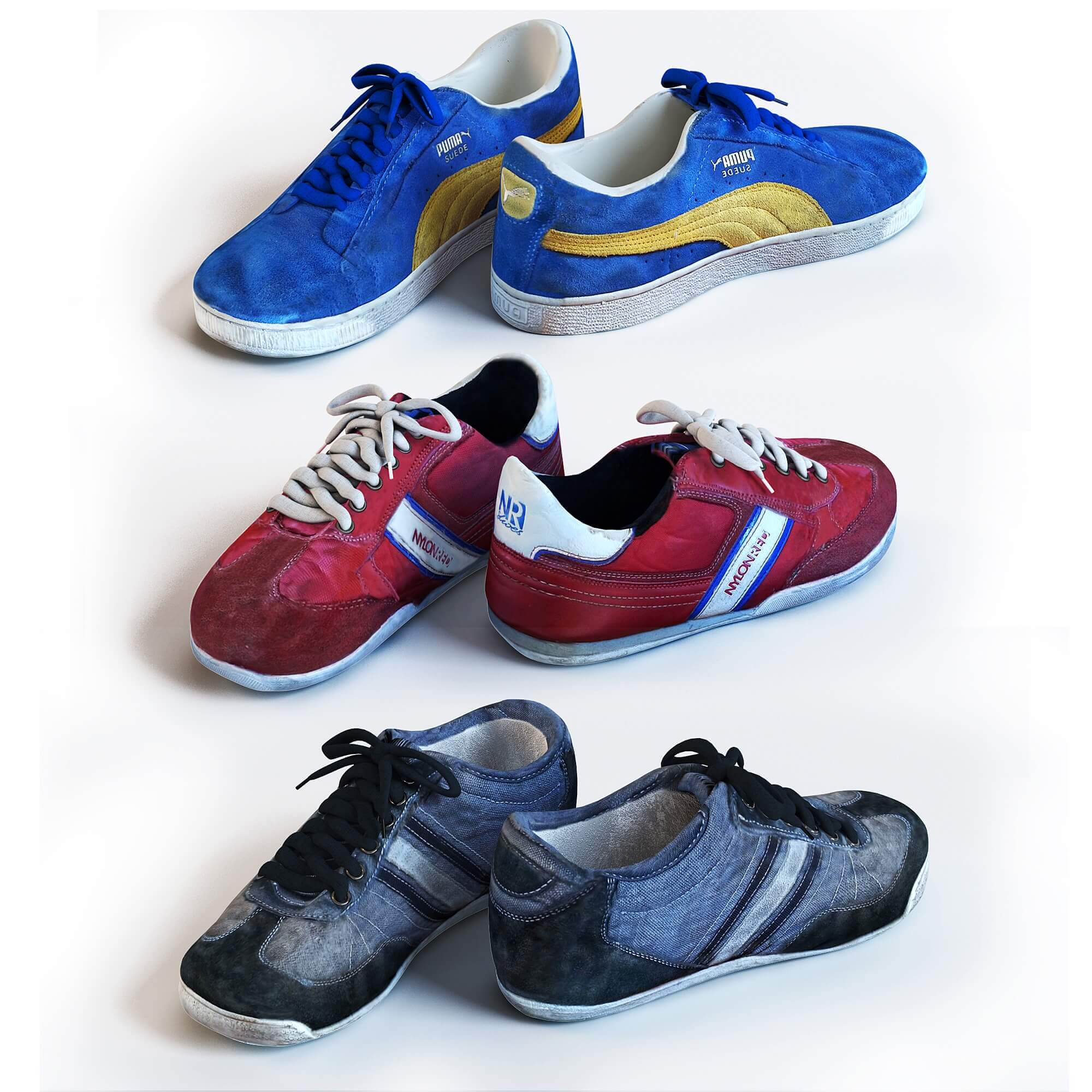 运动鞋系列3D模型（OBJ,FBX,MAX）