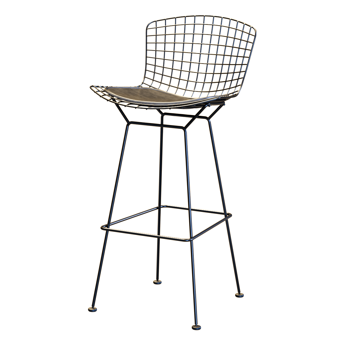 Bertoia金属框架高脚吧椅3D模型（OBJ,FBX,MAX）