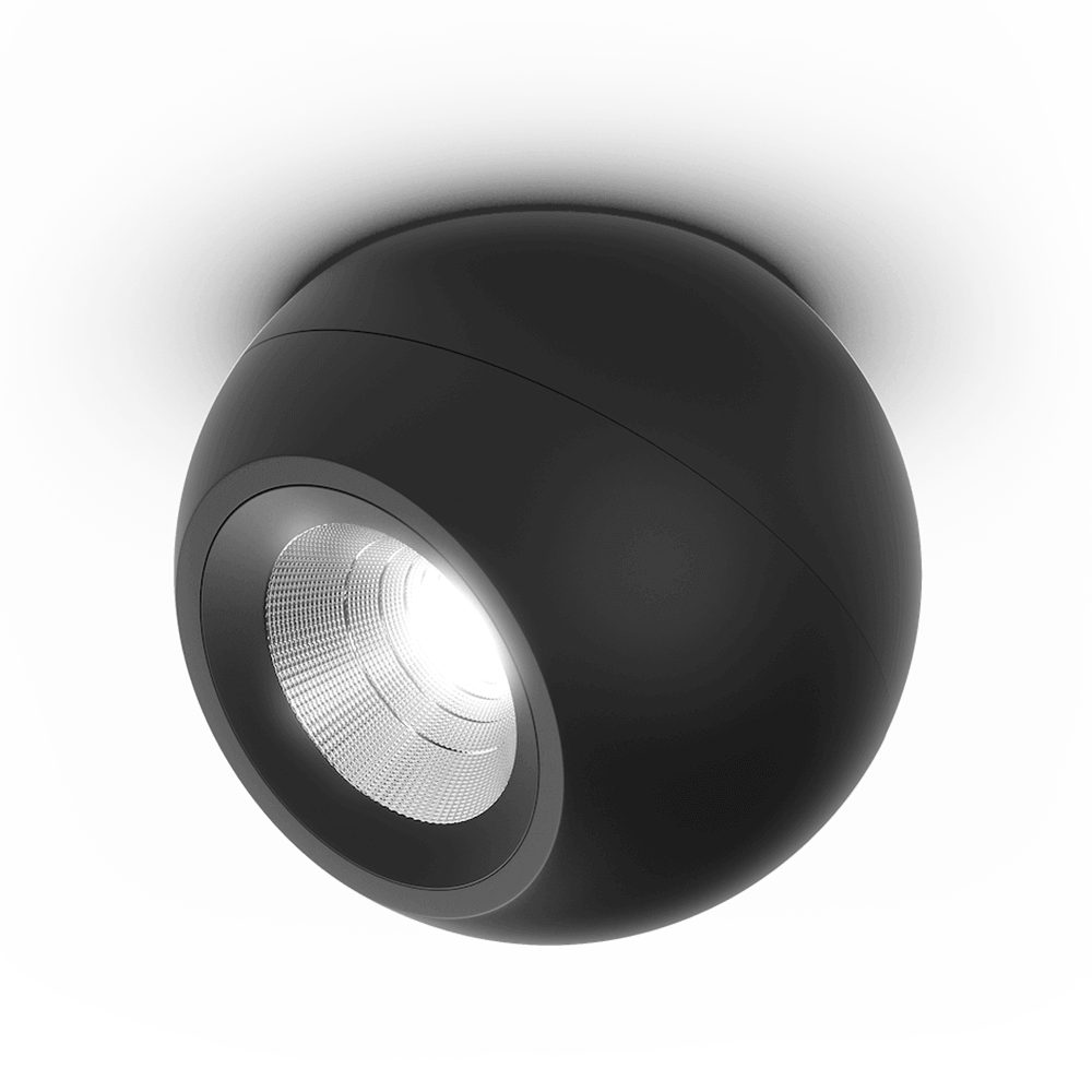 球形射灯黑白两色3D模型（OBJ,FBX,MAX）