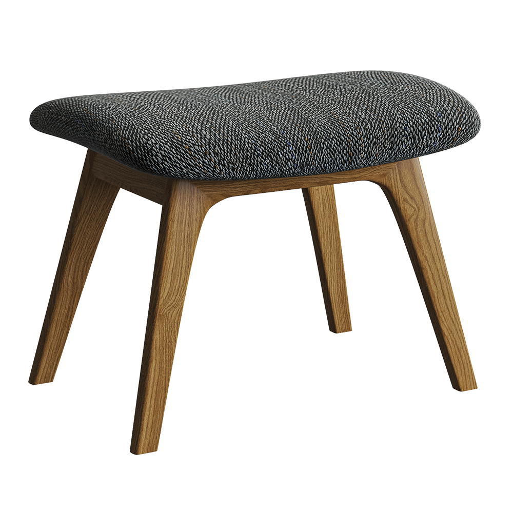 Roppongi实木软垫凳3D模型（OBJ,FBX,MAX）