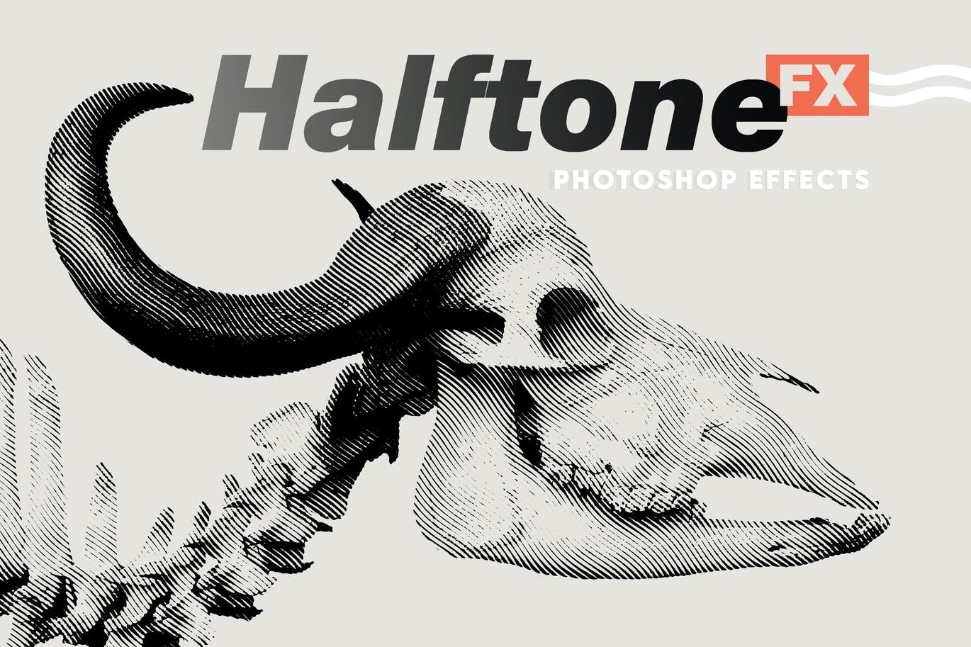 Halftone FX – PSD雕刻印刷机印刷效果photoshop动作预设图层样式