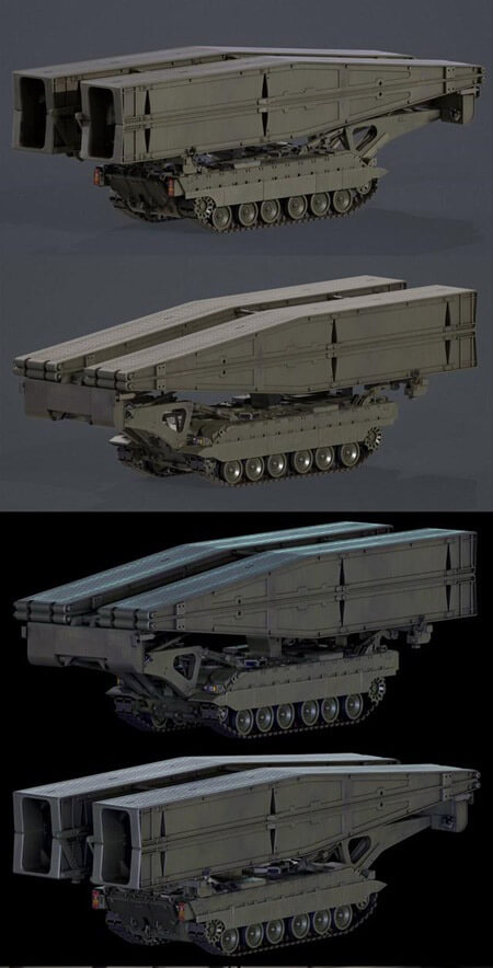 Titan Launcher Bridge装甲车3D模型（OBJ,FBX,MAX）