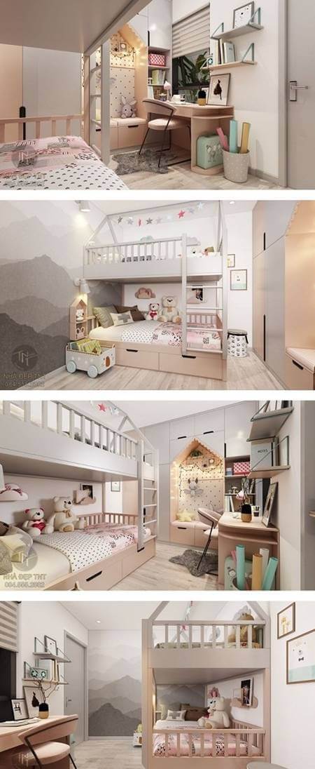 儿童房家具和装饰组合3D模型（MAX）