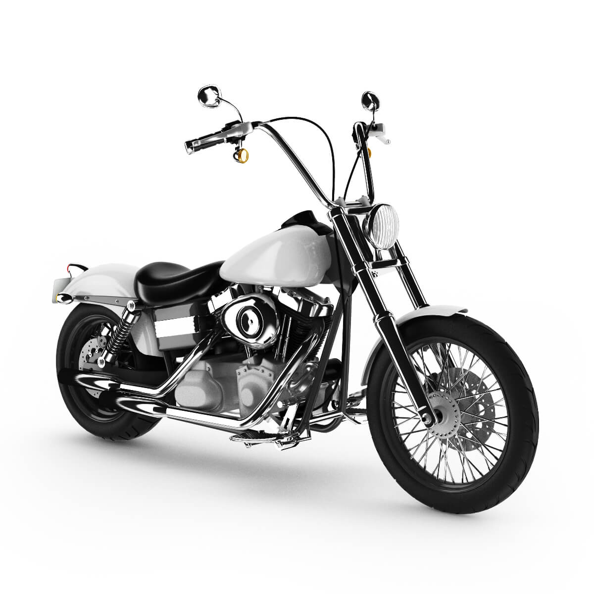 摩托车3D模型（OBJ,FBX,MAX）