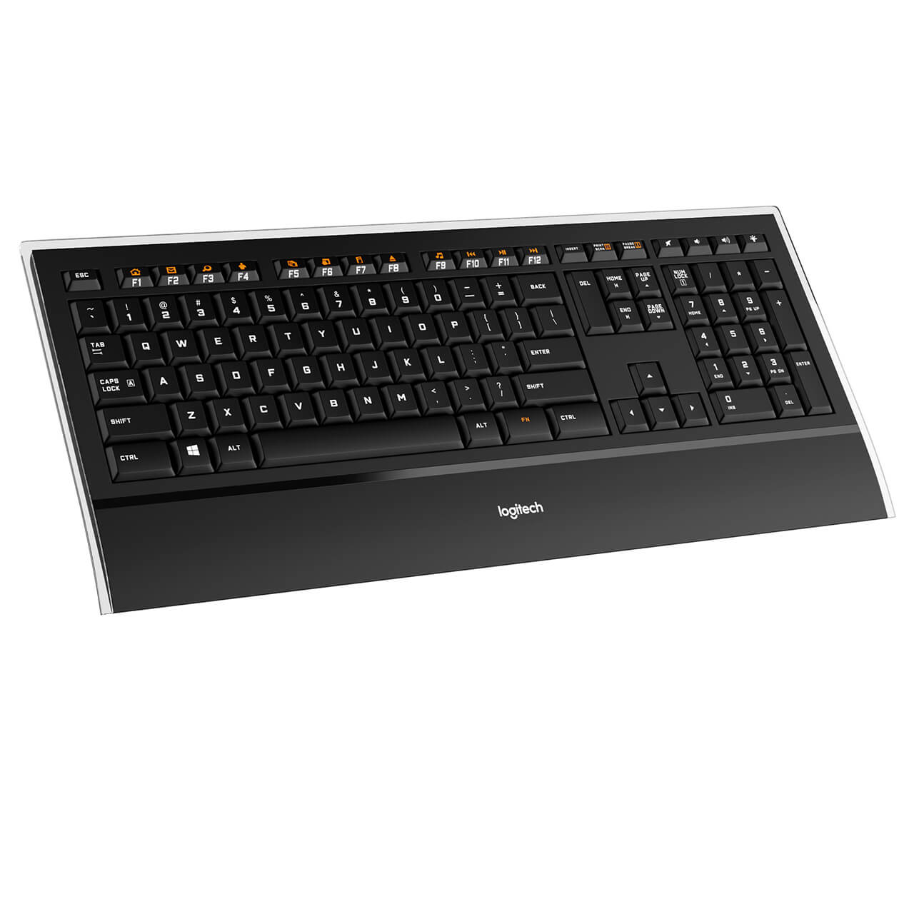 罗技Logitech K740发光键盘3D模型（OBJ,FBX,MAX）