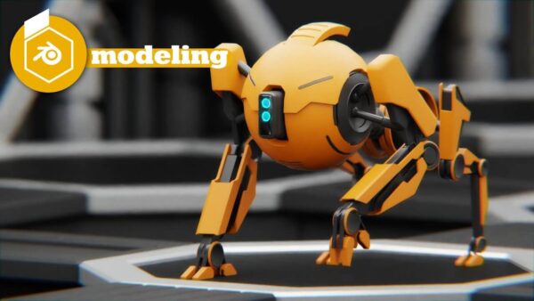 Blender 3.0三脚腿机器人建模机械骨骼绑定教程（含免费工程文件下载）