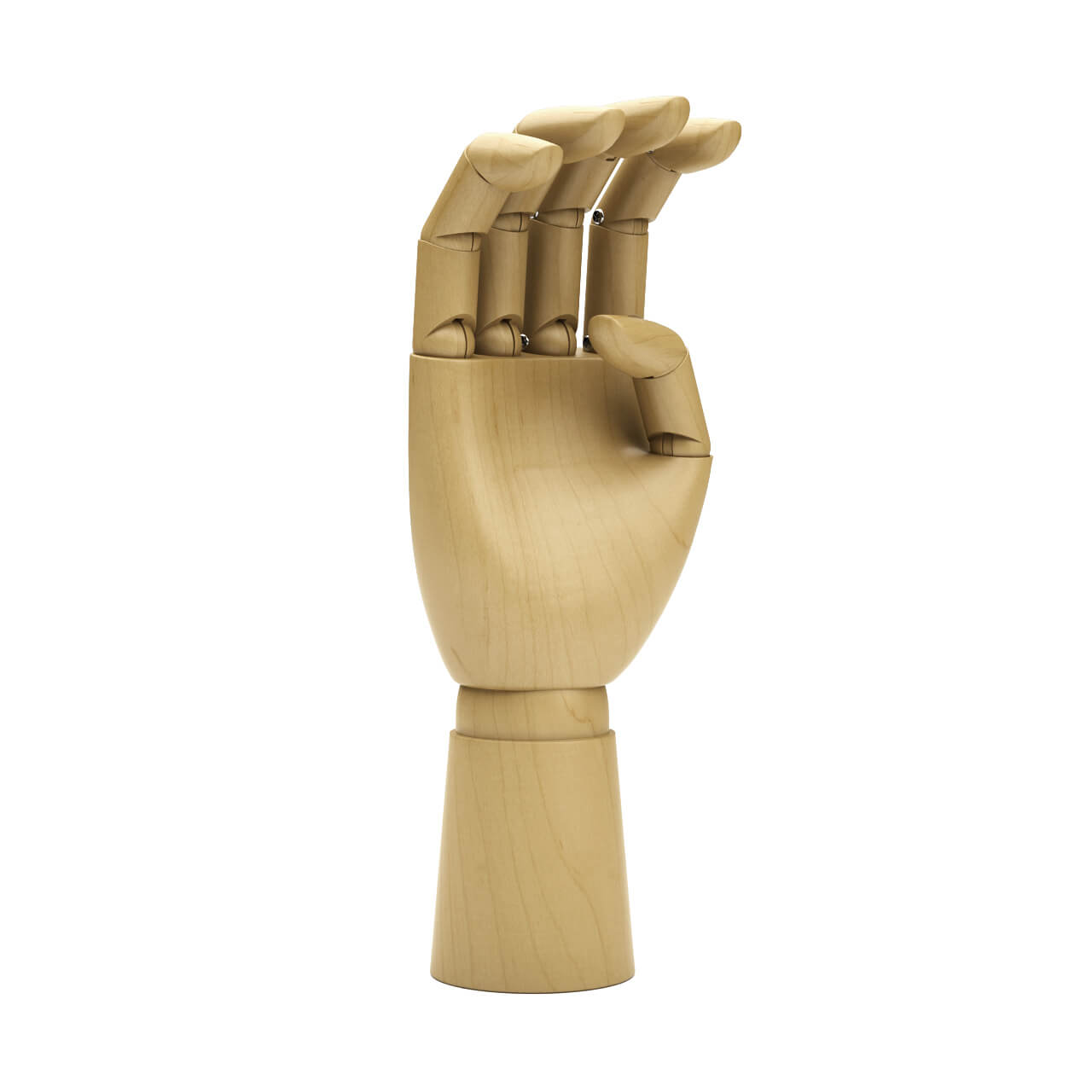 Hay木质手部工艺品3D模型（OBJ,FBX,MAX）