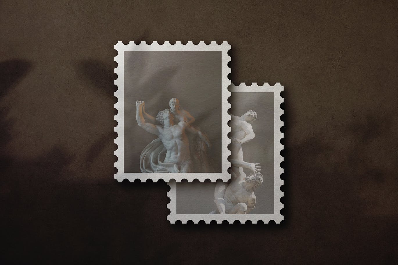 高端复古邮票模型(PSD)
