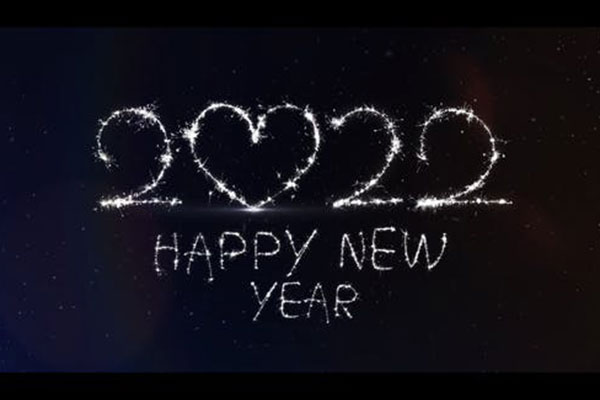 银色闪亮烟火2022新年快乐视频AE素材[aep,2.94GB]