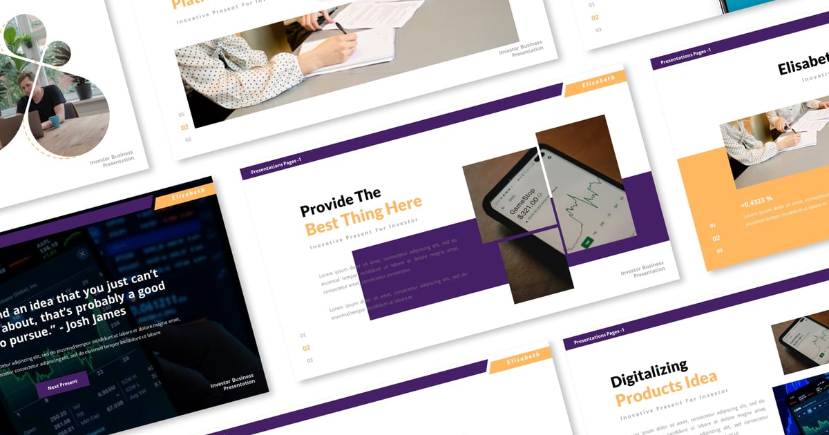 投资者业务谷歌幻灯片演示模板