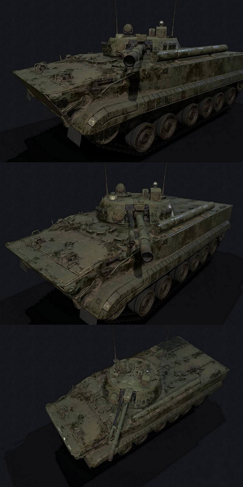 BMP-3步兵战车3D模型（OBJ,FBX,MAX）