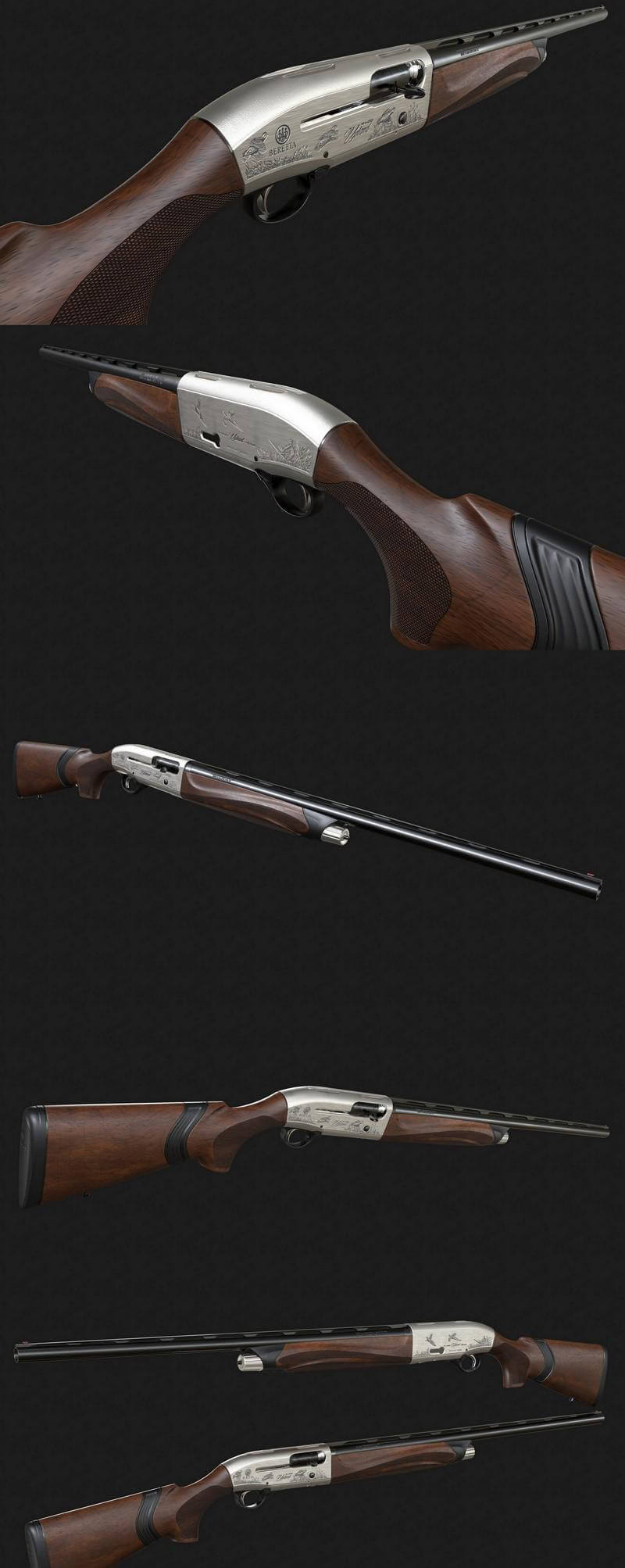 Beretta A400 Upland猎枪3D模型（OBJ,FBX,MAX）