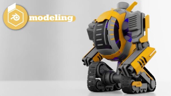 Blender履带战斗机器人建绑定教程+工程文件免费下载（ blend）