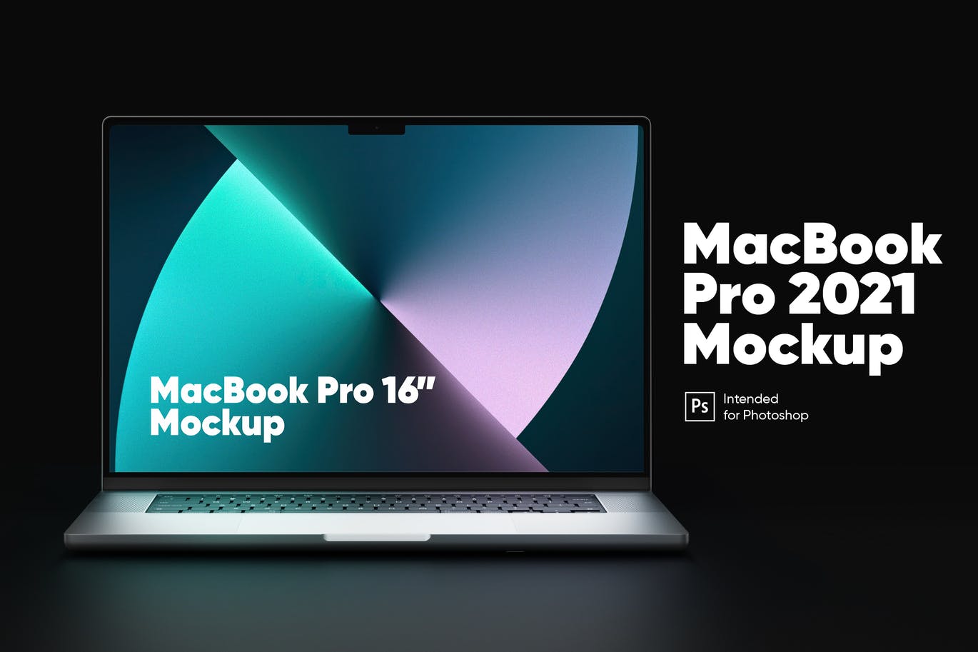 MacBook Pro 2021 最新苹果笔记本电脑样机 (PSD)