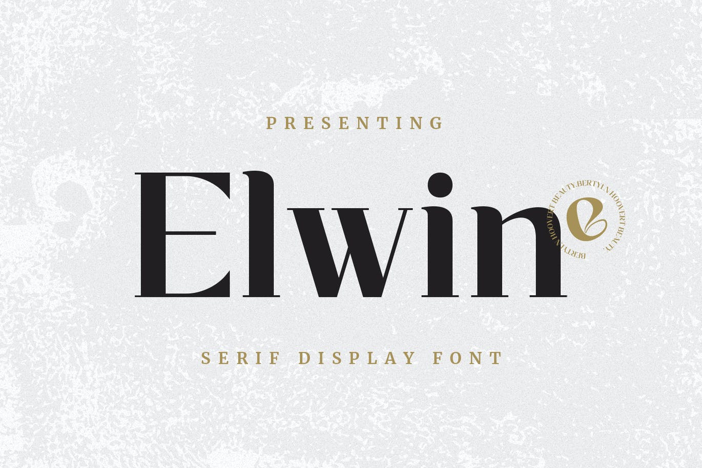 时尚高端优雅的Elwin英文字体设计
