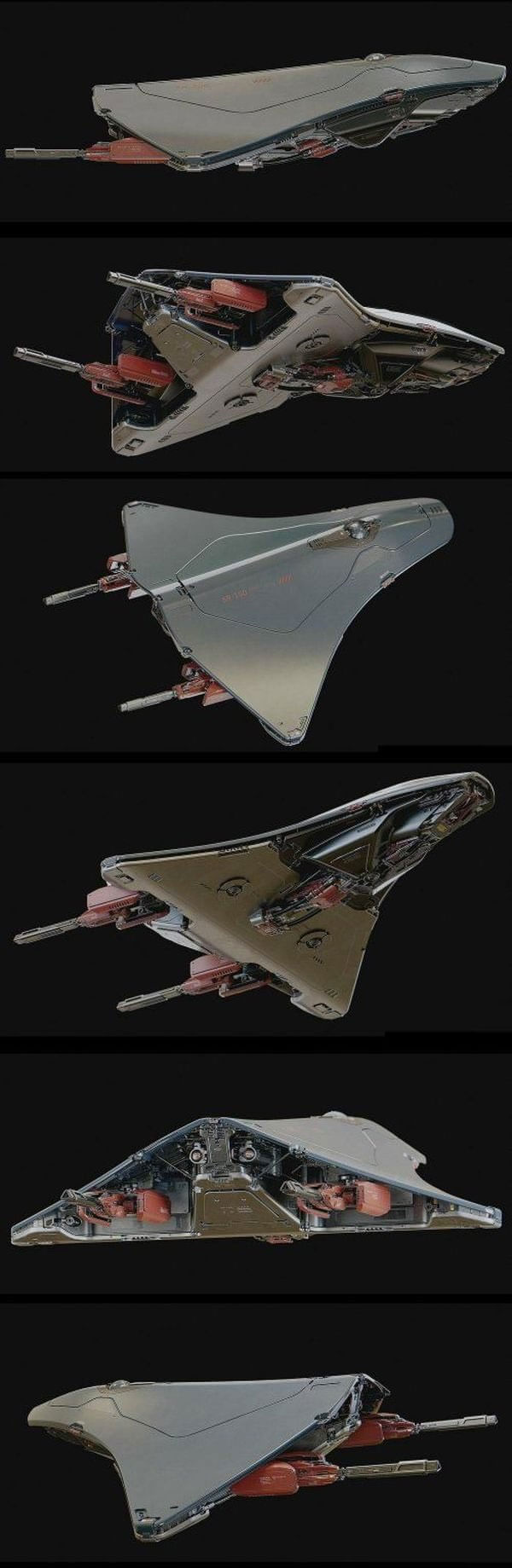 黄貂鱼战斗目标靶机飞机 3D 模型下载 (FBX,OBJ,MAX)