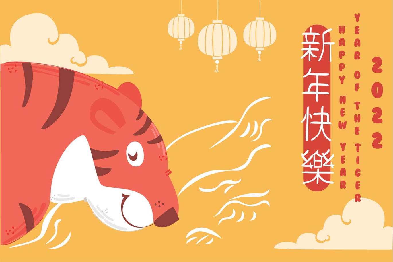 中国新年背景插图(AI,EPS,JPG)