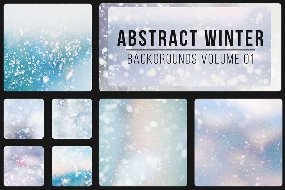 抽象冬天散景背景纹理素材 (jpg)