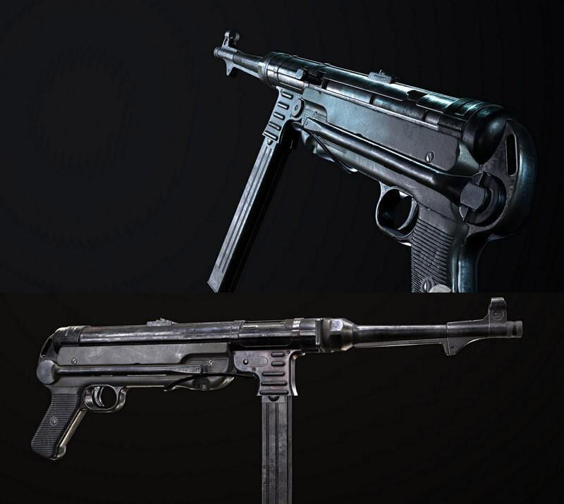 MP40冲锋枪3D模型（OBJ,FBX,MAX）