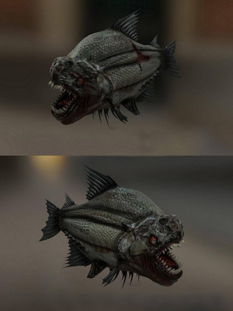 食人鱼3D模型（OBJ,FBX,MAX）