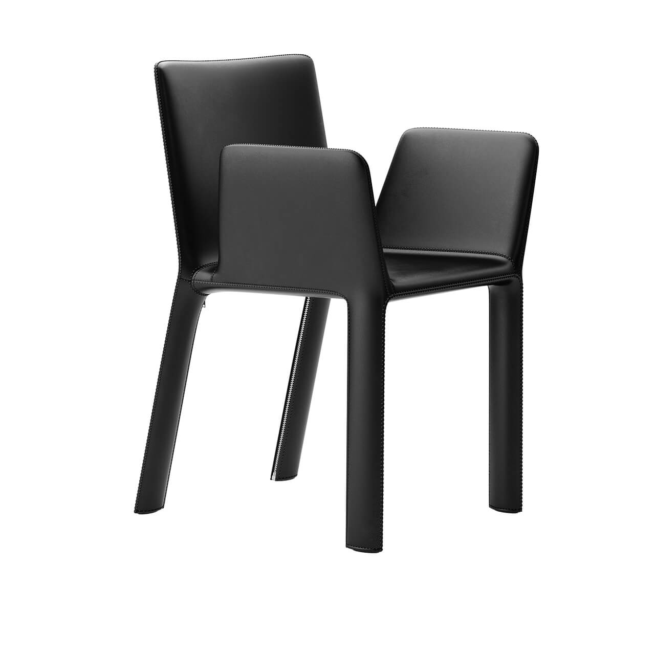 Kristalia Joko黑色皮革扶手椅3D模型（OBJ,FBX,MAX）