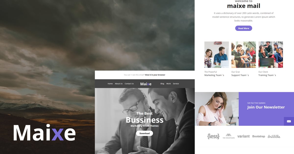 Maixe Mail – 响应式电子邮件模板