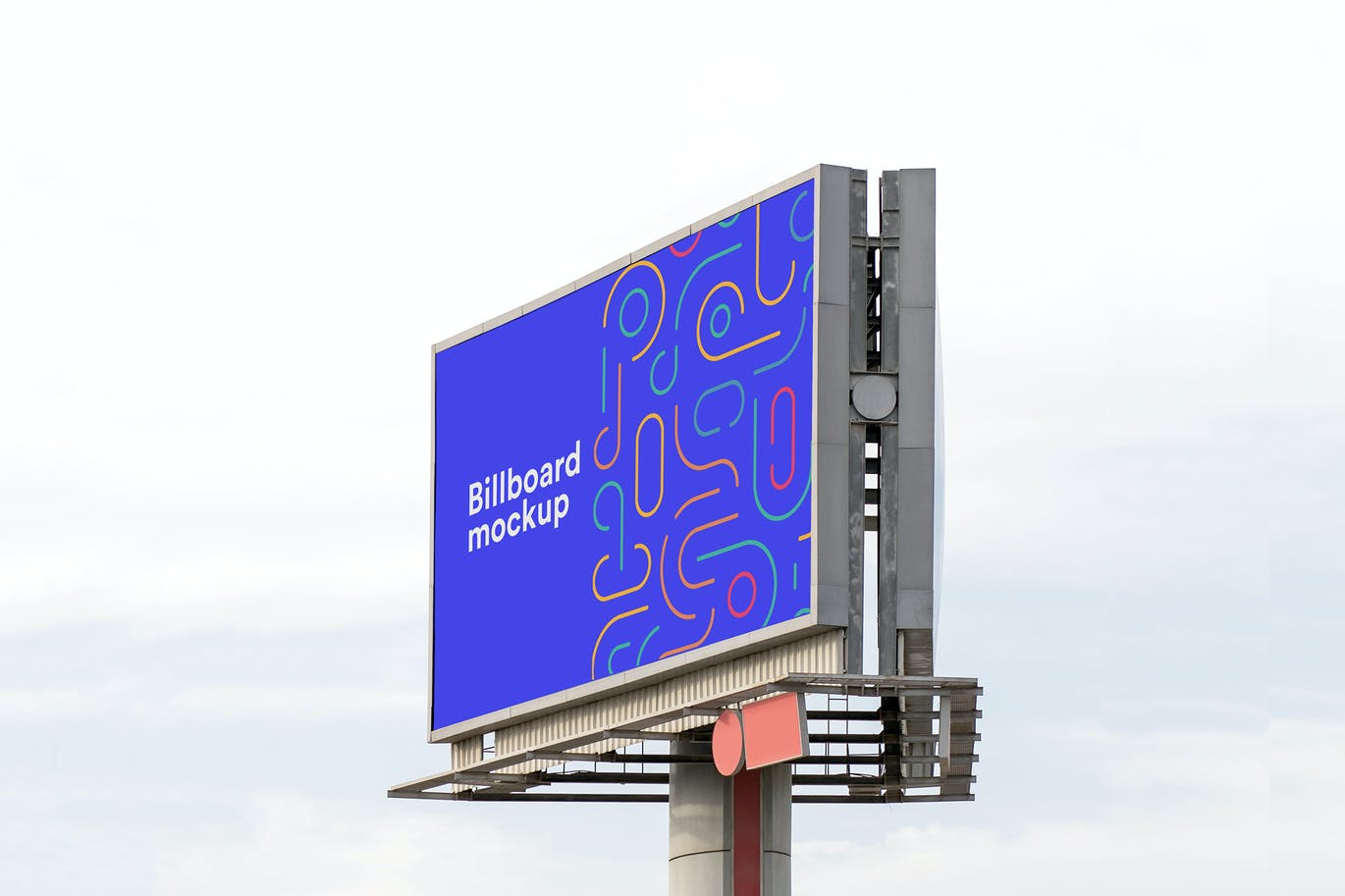 城市高速公路巨型广告牌设计样机 (PSD)