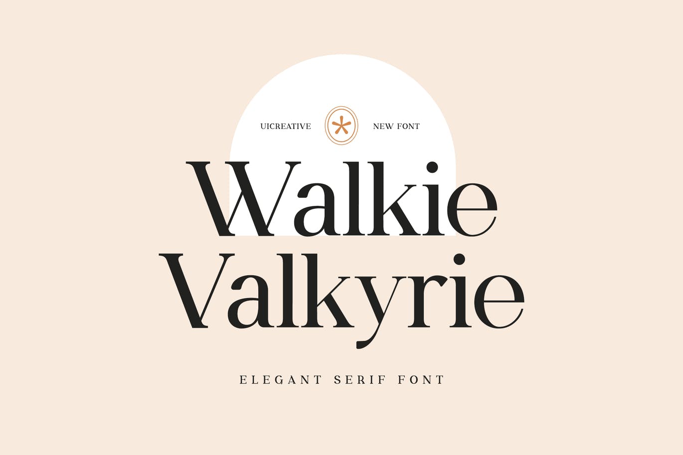 时尚高端专业的高品质Walkie Valkyrie Serif 字体系列
