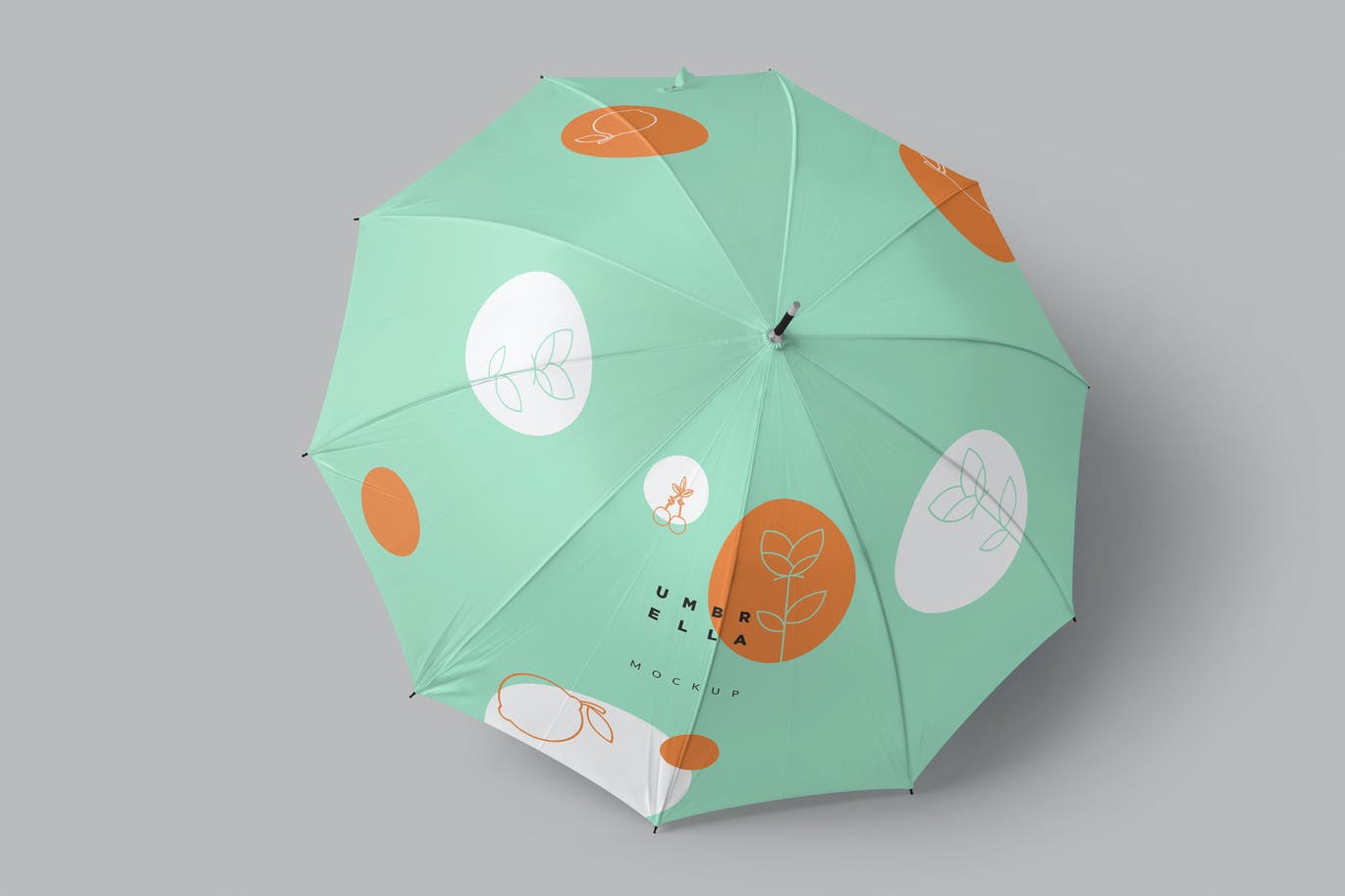 雨伞图案/品牌设计样机 (PSD)