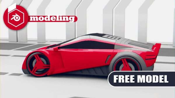 Blender科幻战车建模教程+工程文件免费下载（blend）