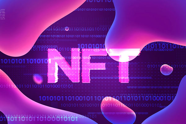 抽象几何元素NFT海报设计模板 (psd)