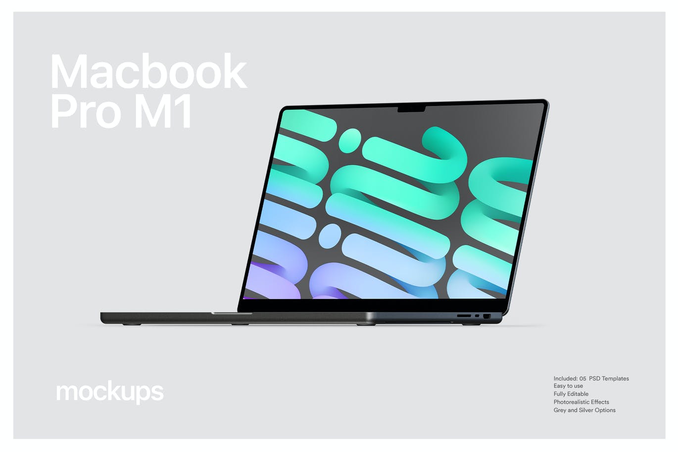 Macbook Pro笔记本电脑样机 (PSD)