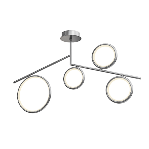 Olimpia 6590银色奥运环吸顶灯3D模型（OBJ,FBX,MAX）