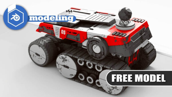 Blender打造行星探索车模型下载（Blend）