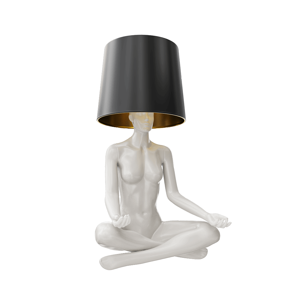 Yoga人体模型落地灯3D模型（OBJ,FBX,MAX）