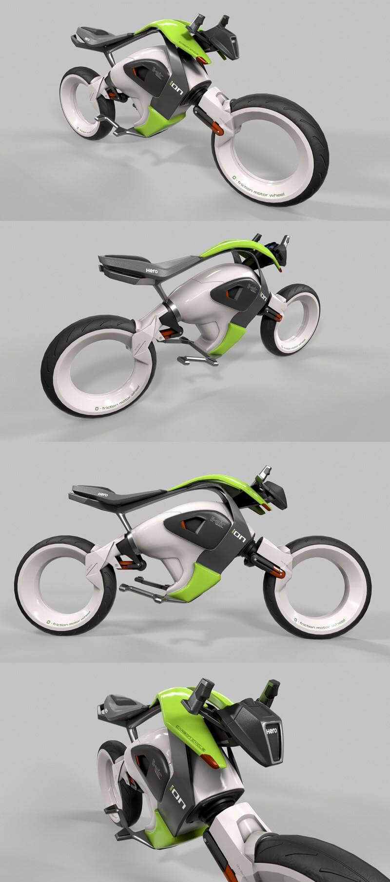 HERO iON Concept摩托车3D模型（OBJ,FBX,MAX）