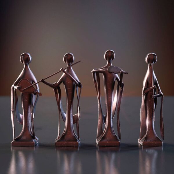 小乐团装饰工艺品3D模型（OBJ,FBX,MAX）