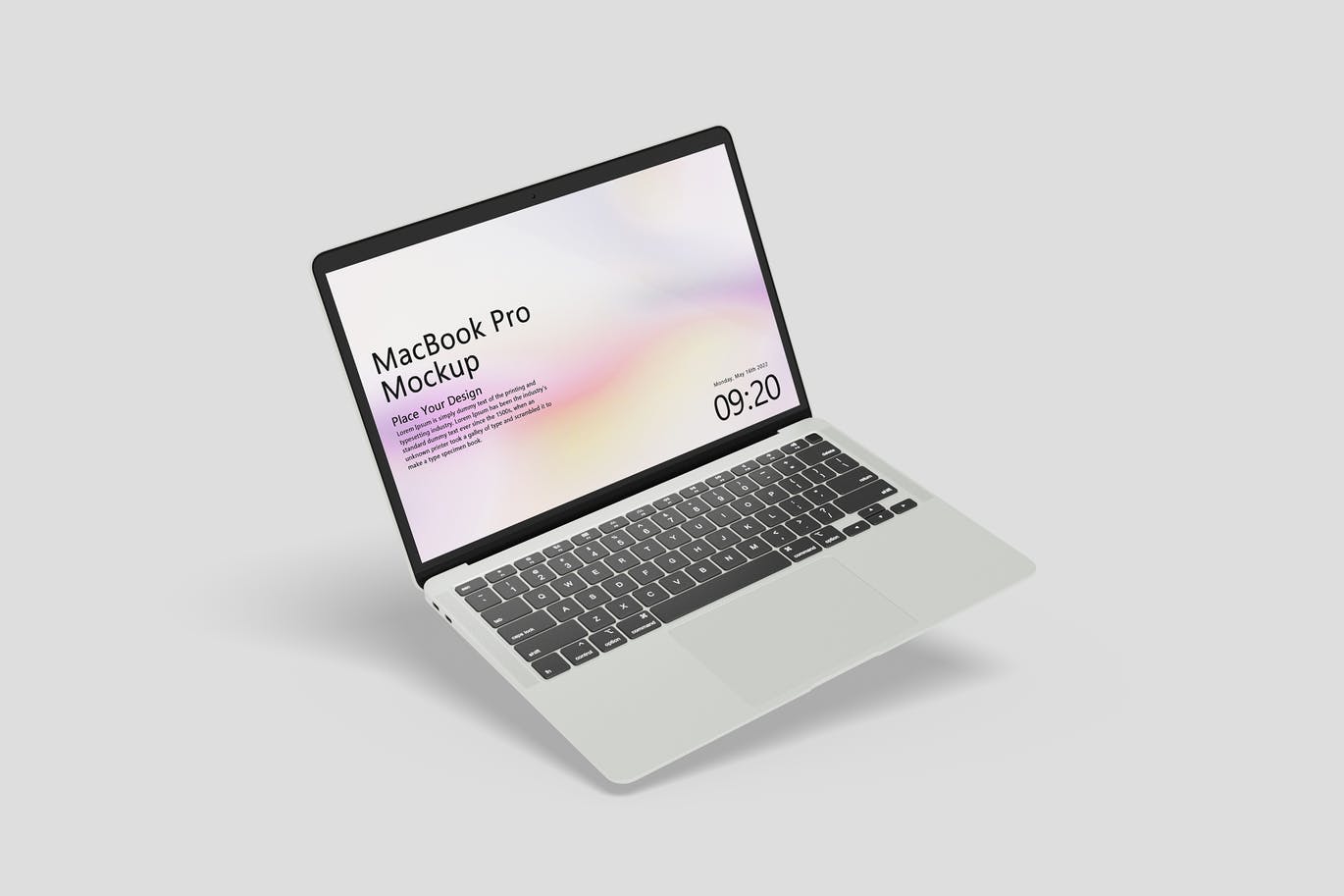 MacBook电脑设备网站UI展示样机模板 (PSD)