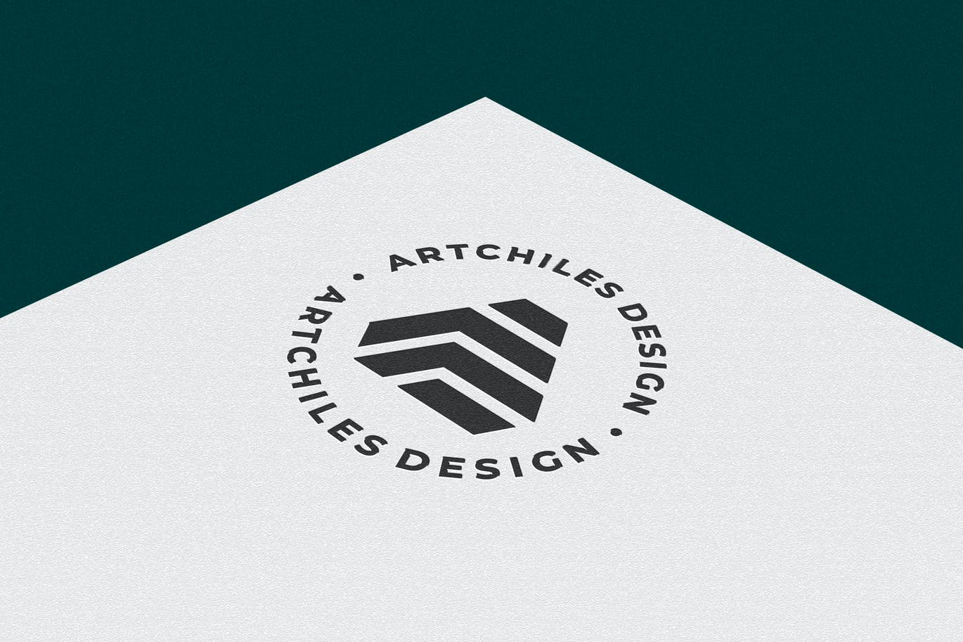 纸张企业品牌Logo展示样机模板 (PSD)