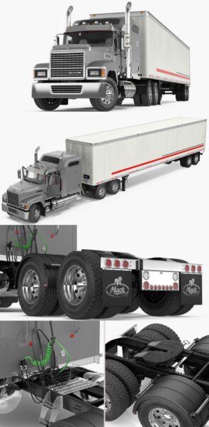 Mack CHU613拖车卡车3D模型（MAX）