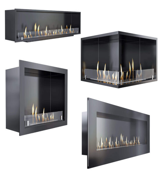 4款Sapfire壁挂式生物壁炉仿真壁炉3D模型（OBJ,FBX,MAX）