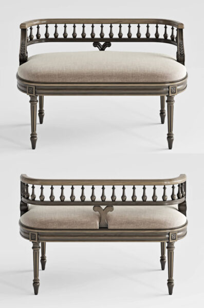 Butler Mansfield Sku 2625371经典沙发椅3D模型（OBJ,FBX,MAX）