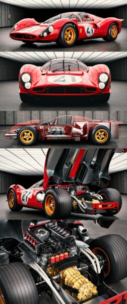 Ferrari 330 P4跑车3D模型（OBJ,MAX）